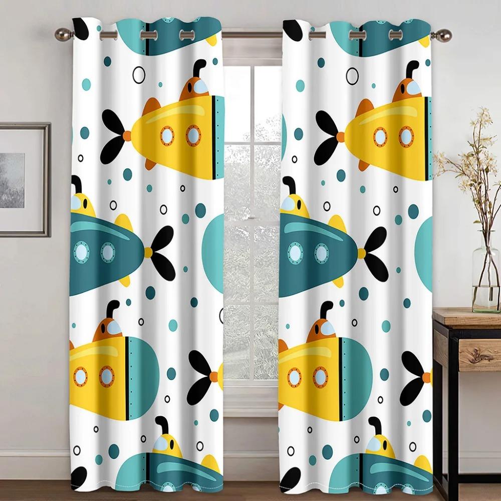 Tęczowy Słodki Koala Tanie Kreskówkowe Cienkie Zasłony Okienne dla Dziewczynek Chłopców Dekoracja Salonu Sypialni 2 Sztuki Darmowa Wysyłka