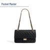 Dou Xiao Zhu Classic Quilted Leather Chain Crossbody Bag