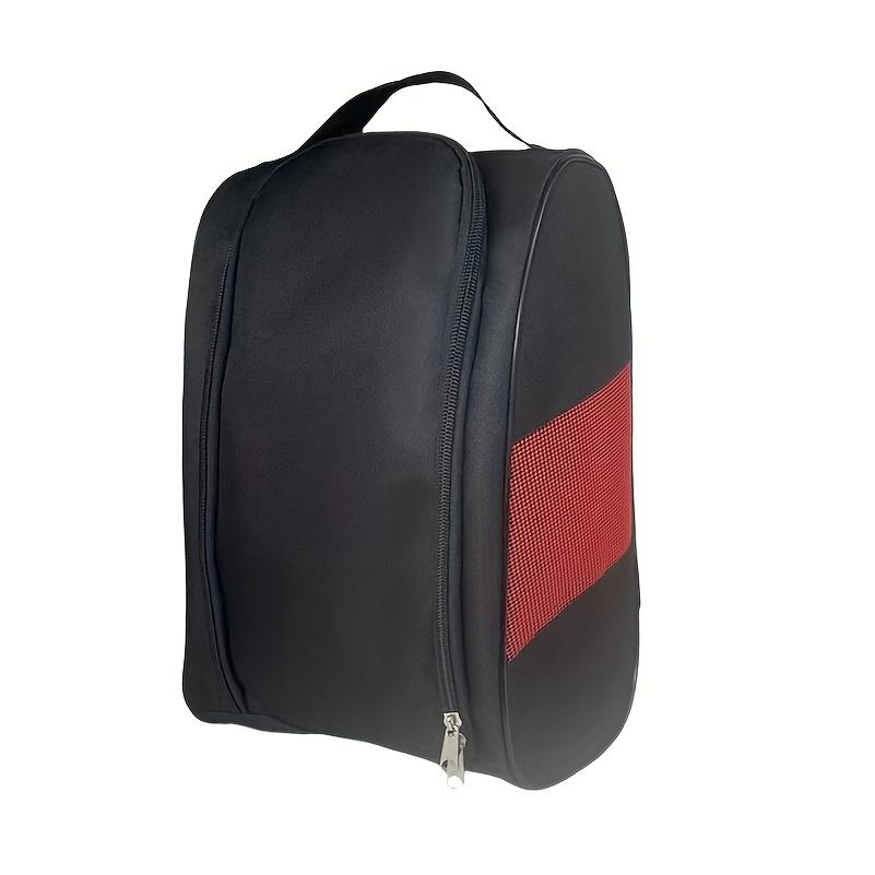 

1 шт. Сумка для хранения обуви на молнии Прочная ткань с сетчатыми отделениями для обуви и карманом для аксессуаров для спортзала, путешествий, унисекс, органайзер для хранения спортивной обуви