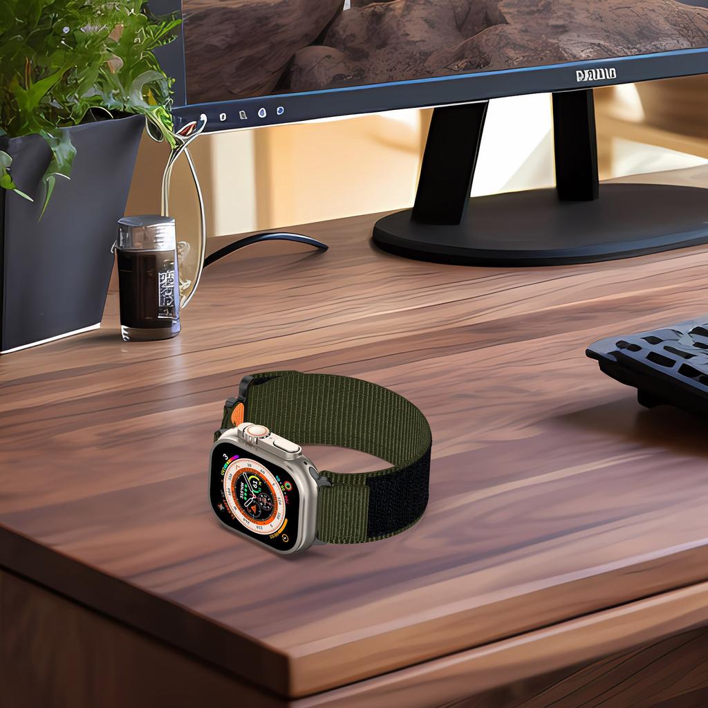 Trail Loop for Apple Watch Band 45mm 44mm 49mm 40mm 41mm 38mm 44 Mm Nylon Bracelet iWatch Series 9 8 7 6 5 4 3 Se Ultra 2 Strap