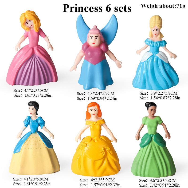 Oenux Creative Pirates of the Caribbean Mermaid Princess Model Action Figure Figurines Cake Toppers Kid Toy Halloween Gift