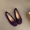 French Bow Round Head Ballet Shoes Fairy Shoes Flat Gentle Evening Shoes Summer New Women's Small Single Shoes
