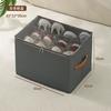 New Foldable Shoe Box with Cover Large Capacity Dust-proof Oxford Cloth and PP Compartment Clothing and Shoe Storage Organizer