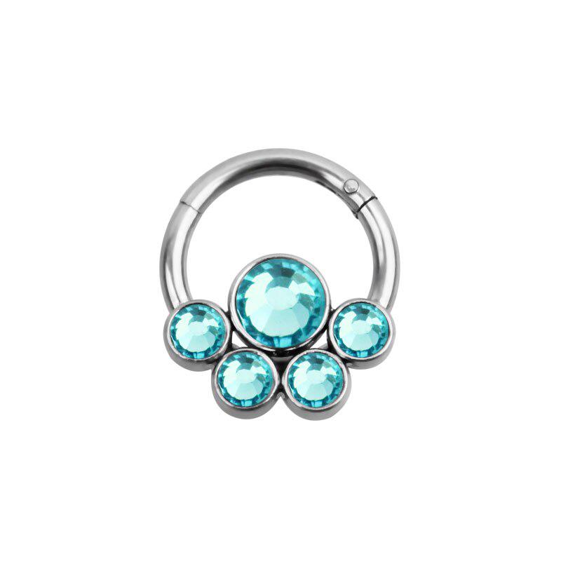 Bohemia Nasenring Knorpel Hoop Forward Anti Helix Piercing Glitzer Blume Chirurgenstahl Ohr Tragus Daith Piercing Nasenring