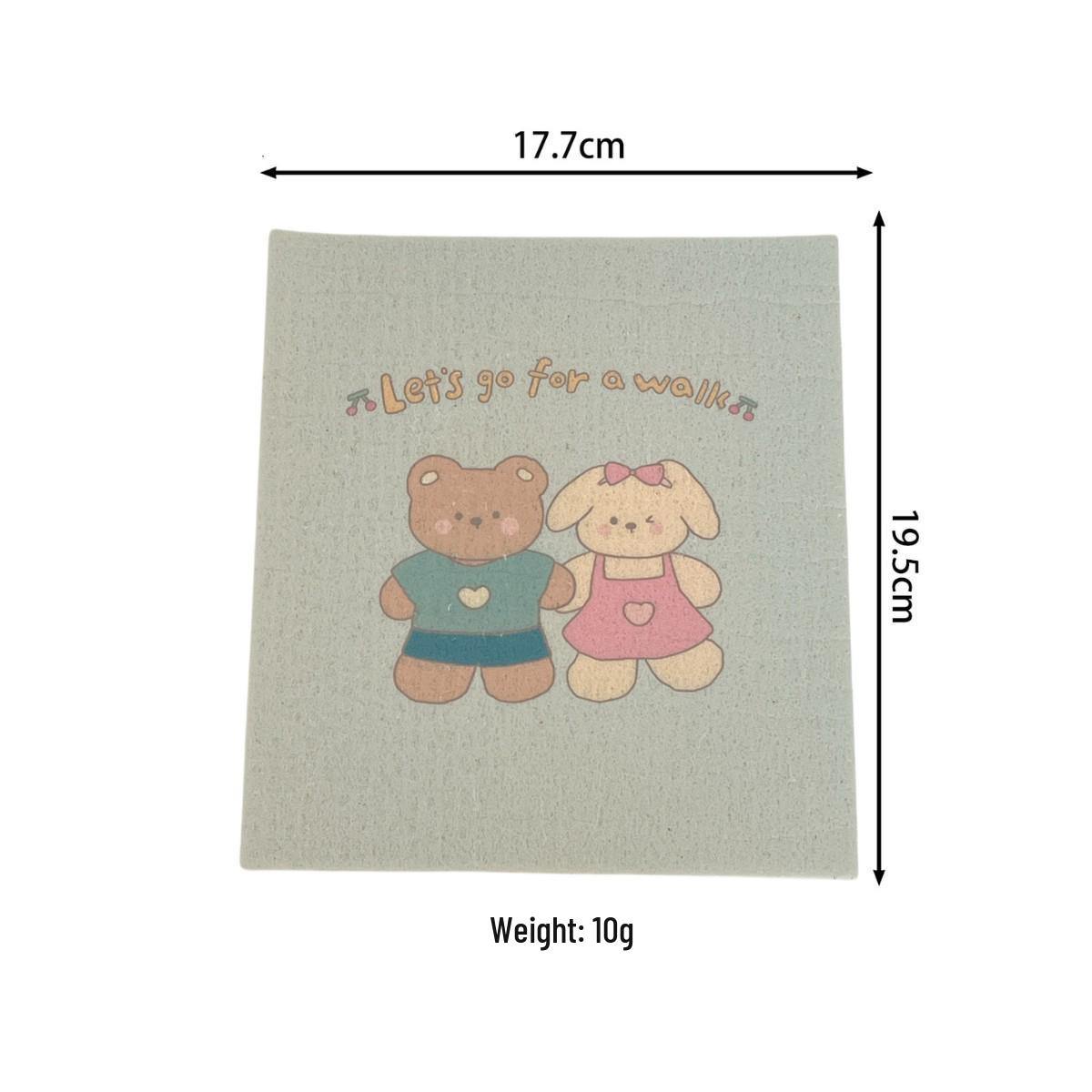 

Чу Леле Праздничная Мультяшная Экологичная Хлопковая Салфетка для Посуды и Губка для Мытья из Древесной Целлюлозы