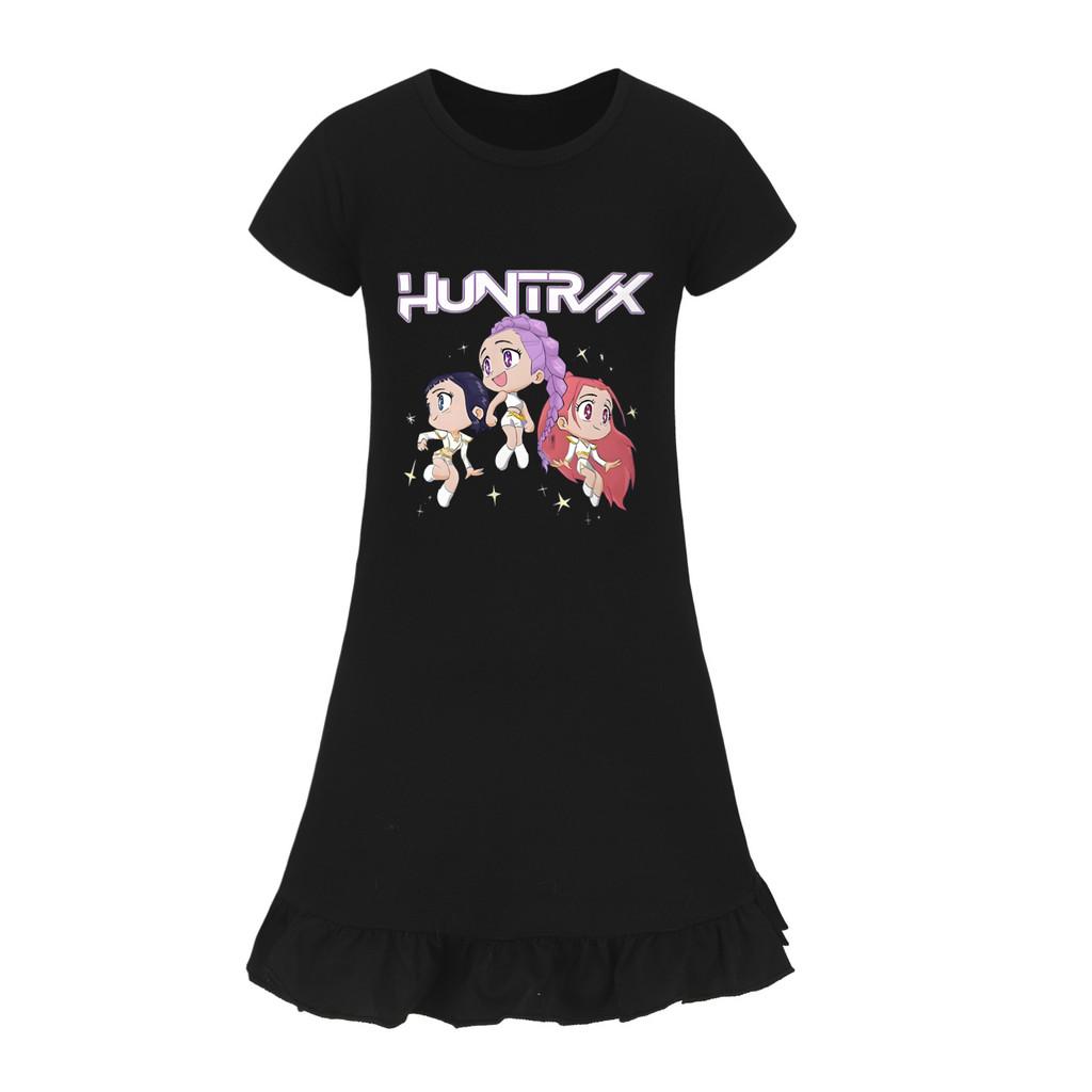 5044 Kids Girls Mira Zoey Rumi Printed Ruffle Short Sleeves Casual Dress