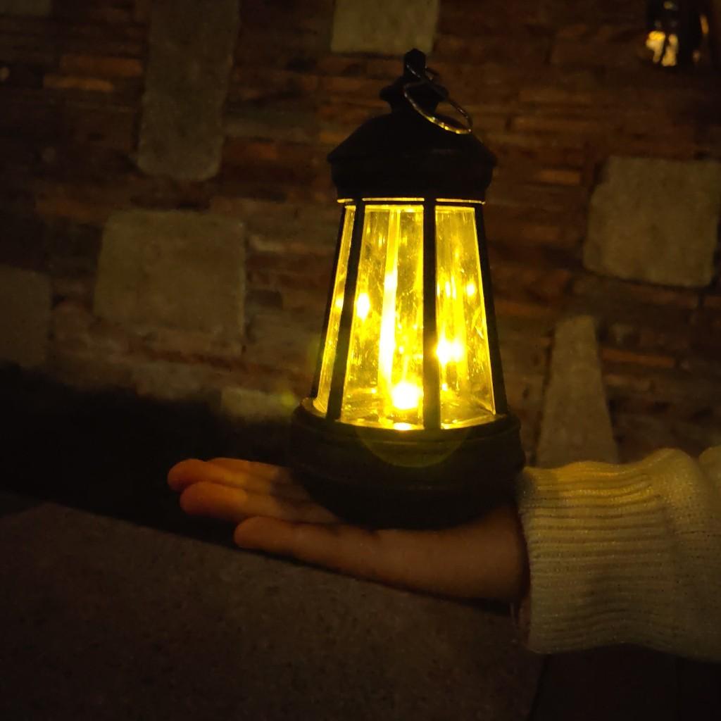 Laterne Solar Hand Wasserdicht Eisen Außen Led Hof Dekorativ Gartenlampe