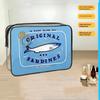 Sardines en Conserve Sac de Voyage Cosmétique pour Femmes Mignon Sac de Toilette Créatif Portable Mode Fermeture Éclair Multifonction Pour Vacances du Weekend
