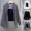 Women's Spring Summer Shirt Sheer Summer Shirt Loose Large Size Shirt