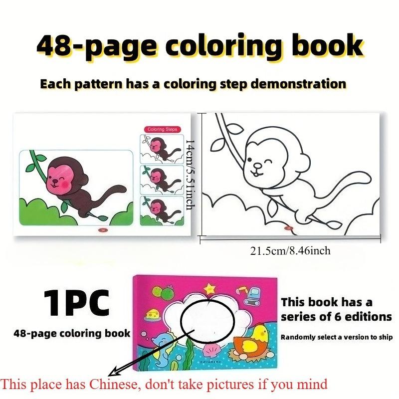 Kids Coloring Book - Doodle Drawing book,Birthday&Holiday Gift,Entry Level Drawing & Painting Book for Children Chinese Version