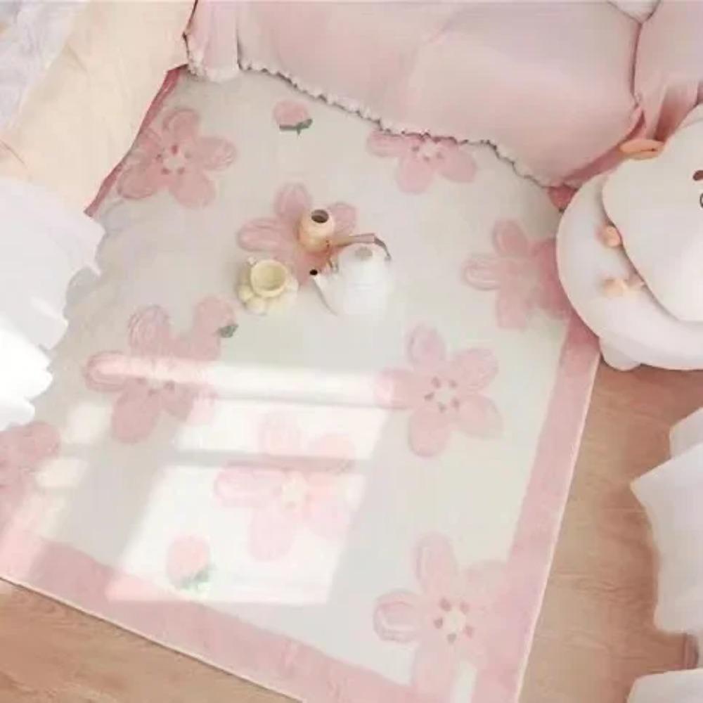 Uroczy dywanik z wzorem imitującym dziewczynkę, chłonny i odporny na ścieranie, do sypialni i salonu, dekoracja domu