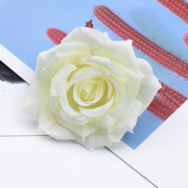 50/100Pcs Artificial Flower Silk Rose Christmas Home Outdoor garden UV protection Wedding bridal bouquet DIY gift box Decoration