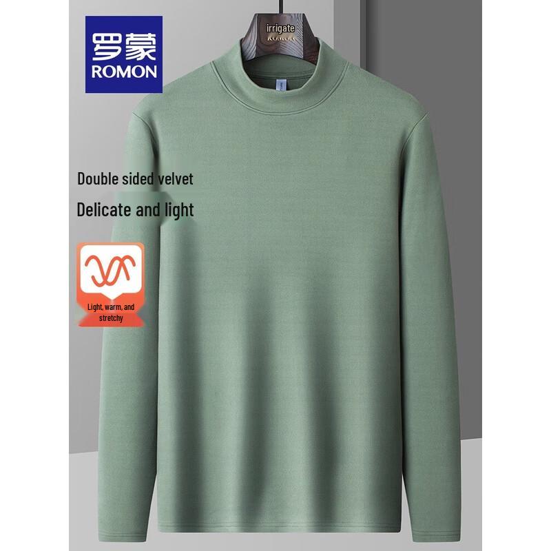 Romon Men's Thermal Knit Crew Neck Sweater