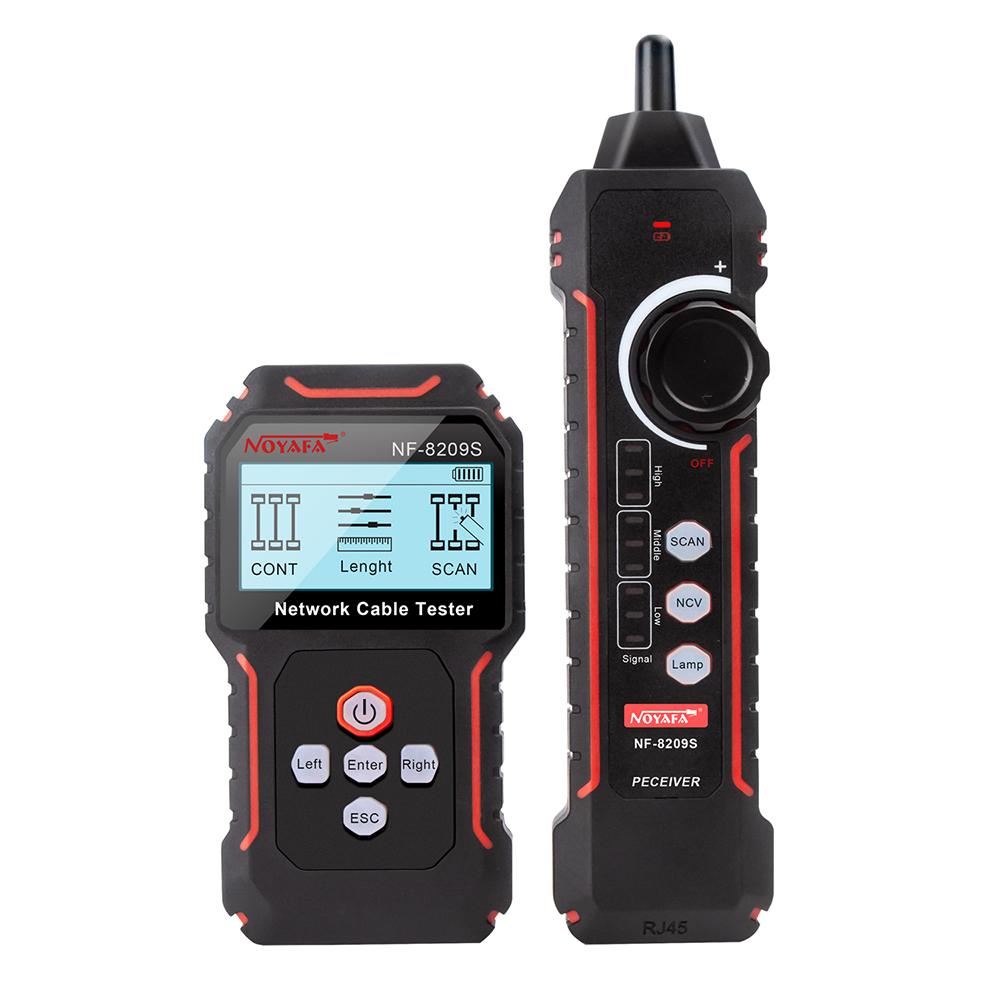 Network Cable Tracker NOYAFA NF-8209S Lan Measure Tester Network Tools LCD Display Measure Length Wiremap Tester Cable Tracker NF-8209S
