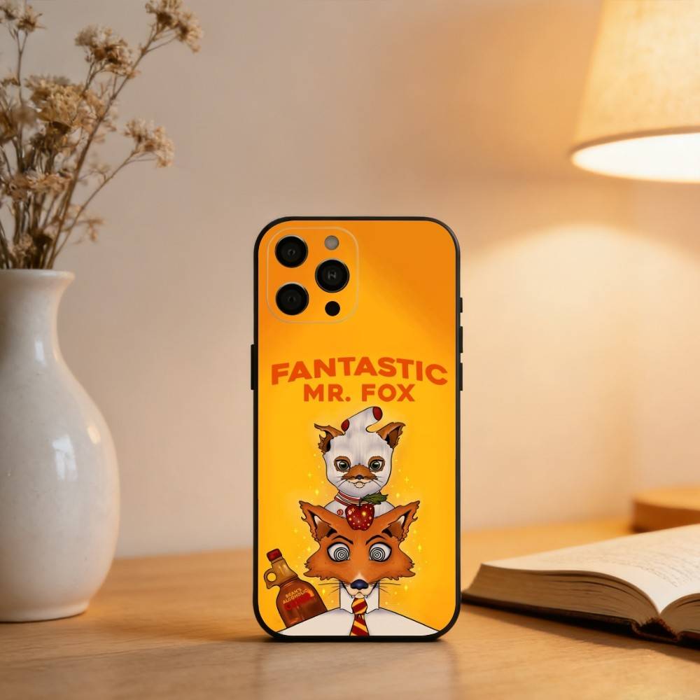 F-Fantastisch-C Herr F-Fuchs Handyhülle Für iPhone 17,16,15,14,13,12,11 Plus,Pro Max,XS,Weiche Silikon Schwarze Hülle