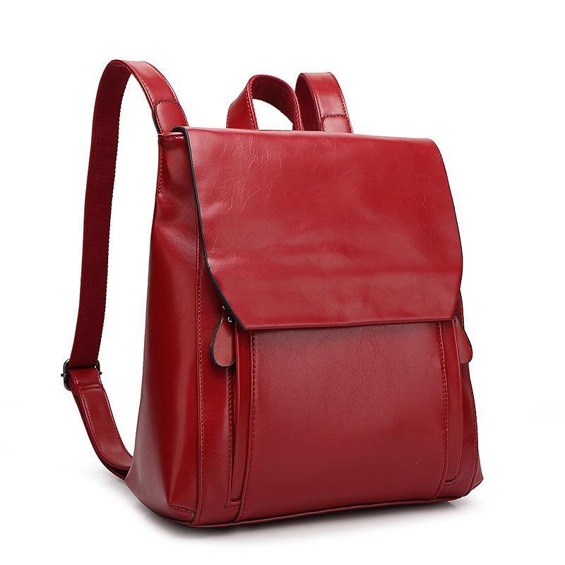 Retro College Women's Double Shoulder Bag Backpack Trendy Women's Bag