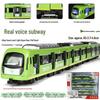 Kaiwei Alloy Subway Train Model with Sound & Light, Magnetic Force, Connect Rod, Pull-back/Remote Control
