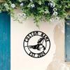 Personalized Metal Wall Art Lizard Custom Name Sign House Number Indoor Outdoor Garden Decor Sculpture