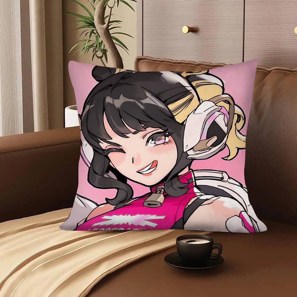 1Pc Pop Game O-Overwatch Pillow Case Fashion Square Pillowcase Bedroom Sofa Room Ins Decoration Leisure