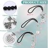 3 Pack Guardian Angel Rearview Mirror Charm, Angel Wings Cross Car Charm Pendant Guardian Angel Hanging Ornament Rear View Mirror Hanger Decor