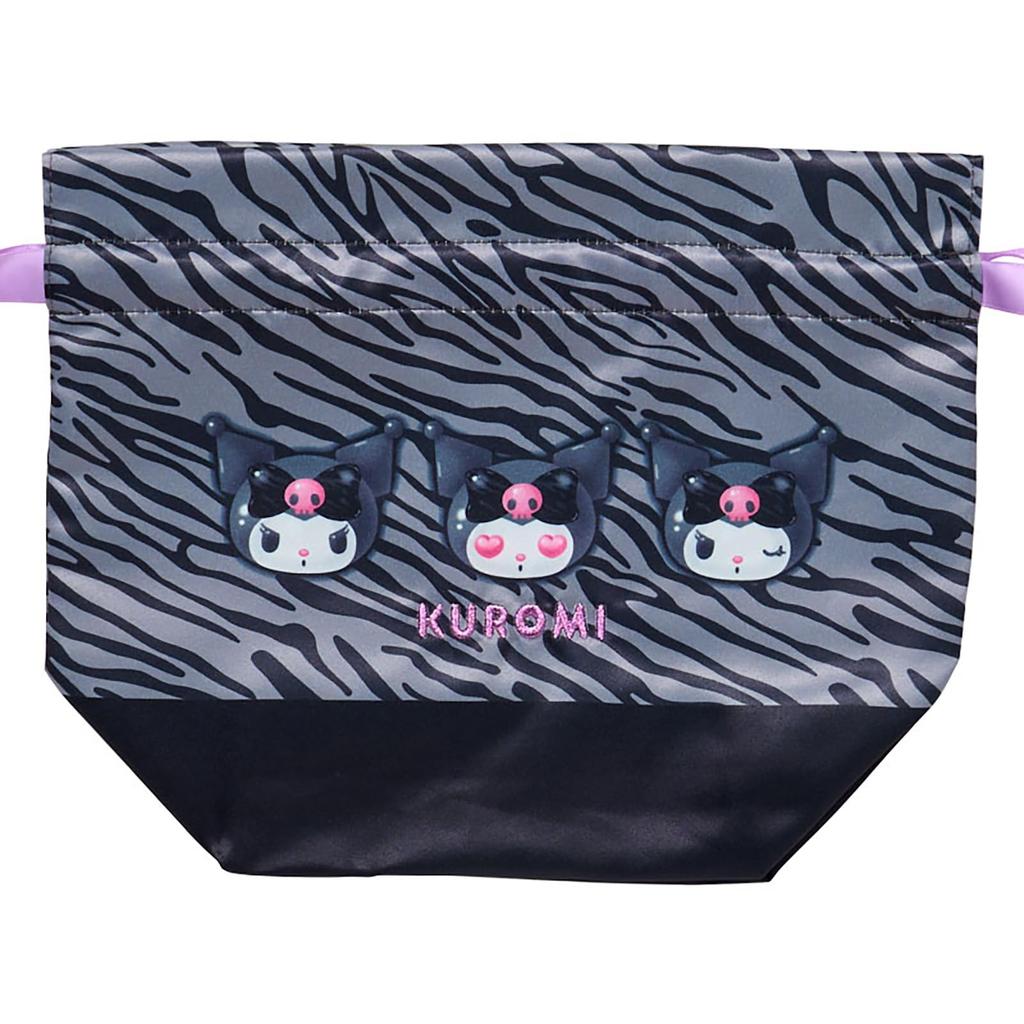 Sanrio Set of 2 Drawstring Bags Animal Kuromi Polyester 071919 (SANRIO) (Monotone Design)
