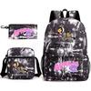 Spielwaren Aphmau Schultasche Cartoon Rucksack Federmäppchen Umhängetasche Dreiteiliges Set