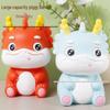 Creative Zodiac Animal Piggy Bank - Large Capacity Cartoon Ornament for Kids' Room Decor and Coin Savings