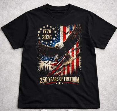 Adler 250 Jahre Freiheit 1776 2026 Shirt, Patriotischer Adler, USA 250. Jubiläum