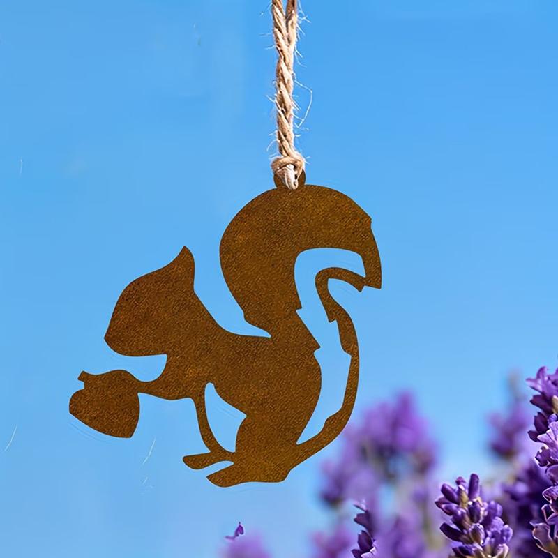 2D Vlakke Roestige Krab IJzeren Decoratie Met Uitgesneden Ontwerp - Oude Boom Hangdecoratie Binnen/Buiten, Muurkunst, Perfect Hol