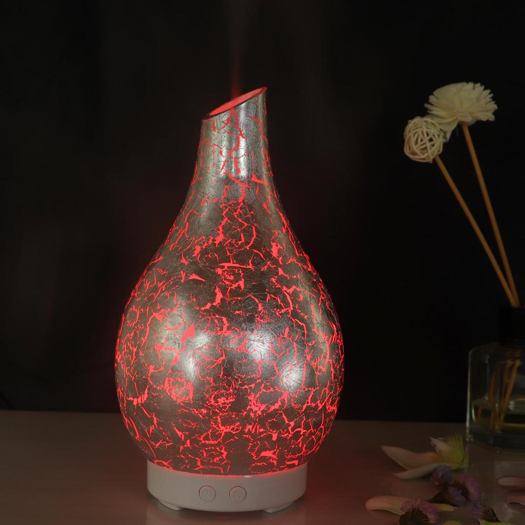Creative Seven-Color Glass Aroma Lamp for Home and Office