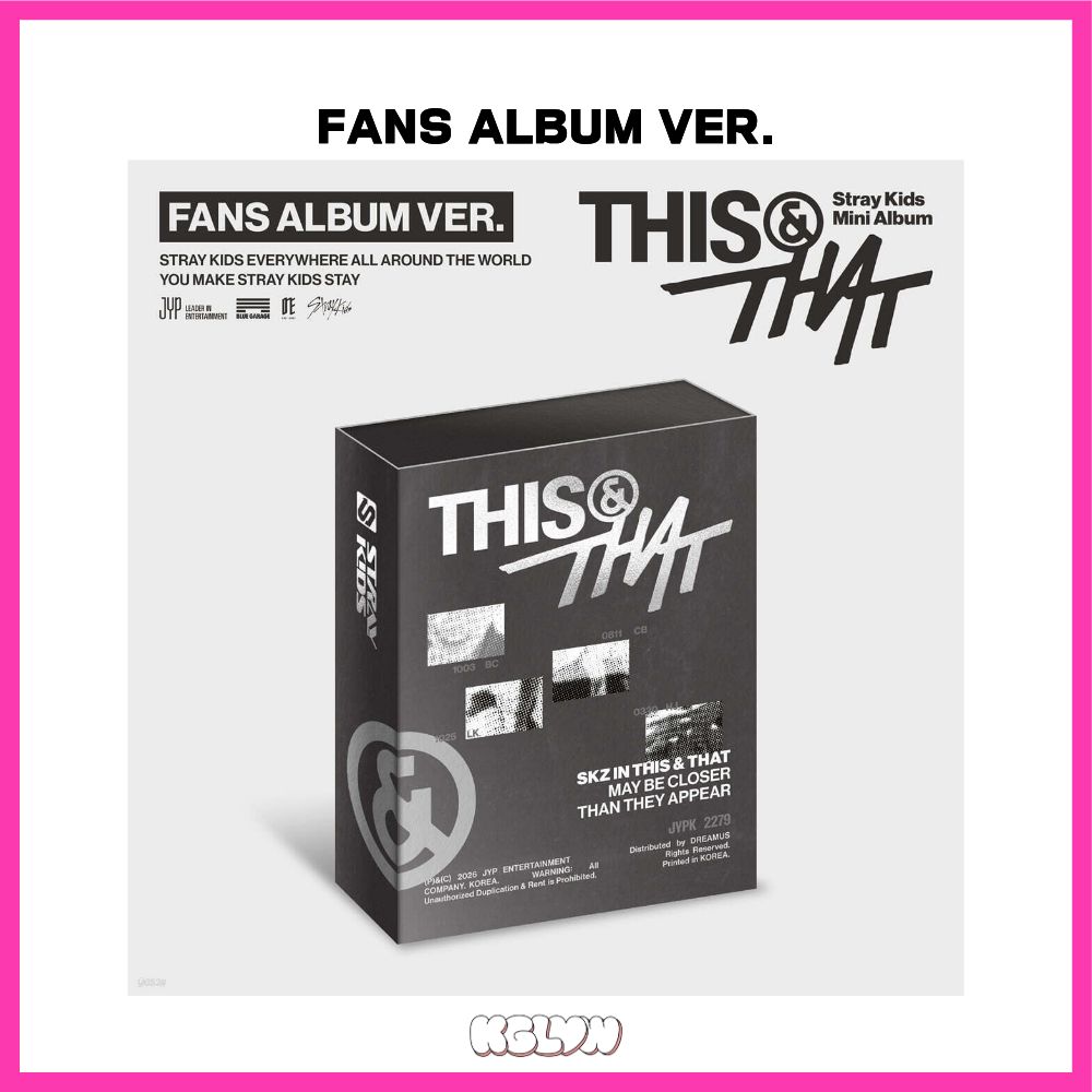 [Official] Stray Kids THIS & THAT Mini Album Benefit Member Choice K-pop CD