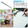 RICISUNG Circular Ruler, Metal Ruler, Multi-Function Ruler, Straight Ruler, Angle Meter, Stainless Steel, Multi-Function, Template, Drawing Board, Com