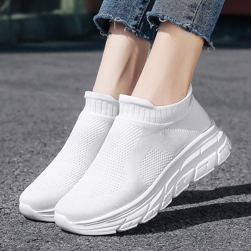 Women’s Moccasins Loafers Casual Slip on Walking Shoes Summer Men’s Slip-ons Lightweight Socks Shoes for Girls Large Size 35-46