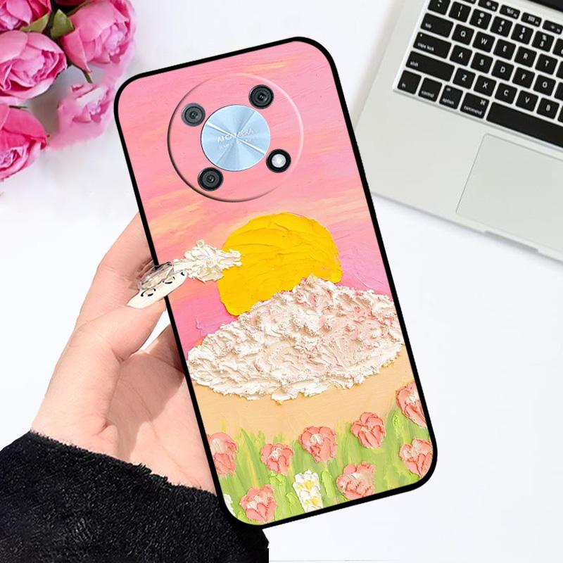 For Huawei Nova Y90 Case CTR-LX1 Cartoon Painted TPU Silicone Phone Cover For Huawei Enjoy 50 Pro Nzone 50 Pro Shockproof Bumper