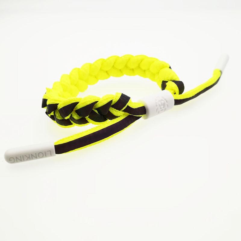 Bracelet Shoelace Woven Holographic Reflective Couple Bracelet Men's and Women's Bracelet