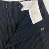 ENFOLD [Good Condition/23AW] 300GA231-0230 WIDE-STRAIGHT COCOON TROUSERS Striped Trousers Bottoms 36 NavyUsed