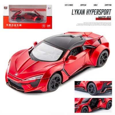1:32 Scale Lykan Hypersport Alloy Auto odlévané odlévané modely, dekorativní, miniauta, hračky pro děti, dárek pro přítele a mladé lidi