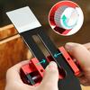 Aluminum Alloy Knife Sharpener With Sharpening Angle Fixture Stable Double Roller Sharpening Tool Black