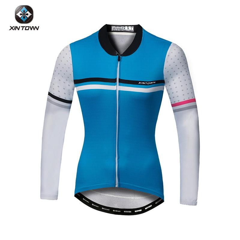 Womens Cycling Long Set Breathable Jersey Bib Shorts Lightweight Performance Ride Wear