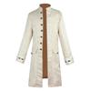 Halloween cos men's cos clothes medieval clothes men's jackets trench coat medium and long retro stand-up collar