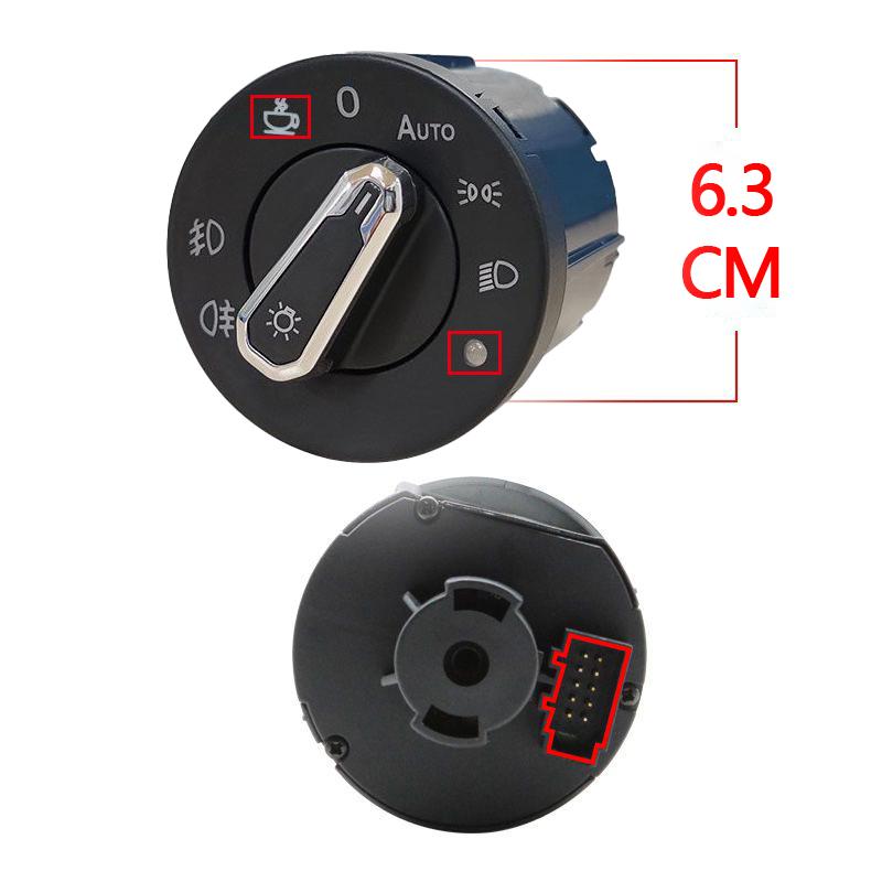 For Volkswagen VW Touran 5T 2015~2024 2016 New Automatic AUTO Switch Head Lamp Switch Light Sensor Refit Auto Light Upgrade with sensor head