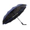 Windproof Large Umbrella Men, 106cm Large Solid color Automatic Umbrella Strong, 24 Ribs, Sun Rain Folding Umbrella Simple Style