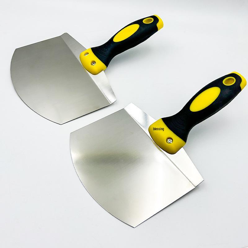 Putty Paint Stainless Steel Arc Loading Shovel - Gray Gypsum Cement Mud Board