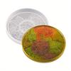 Random Pattern DIY Round Coaster Mold, Silicone Craft Tray for Plaster, Resin & Wine Mat