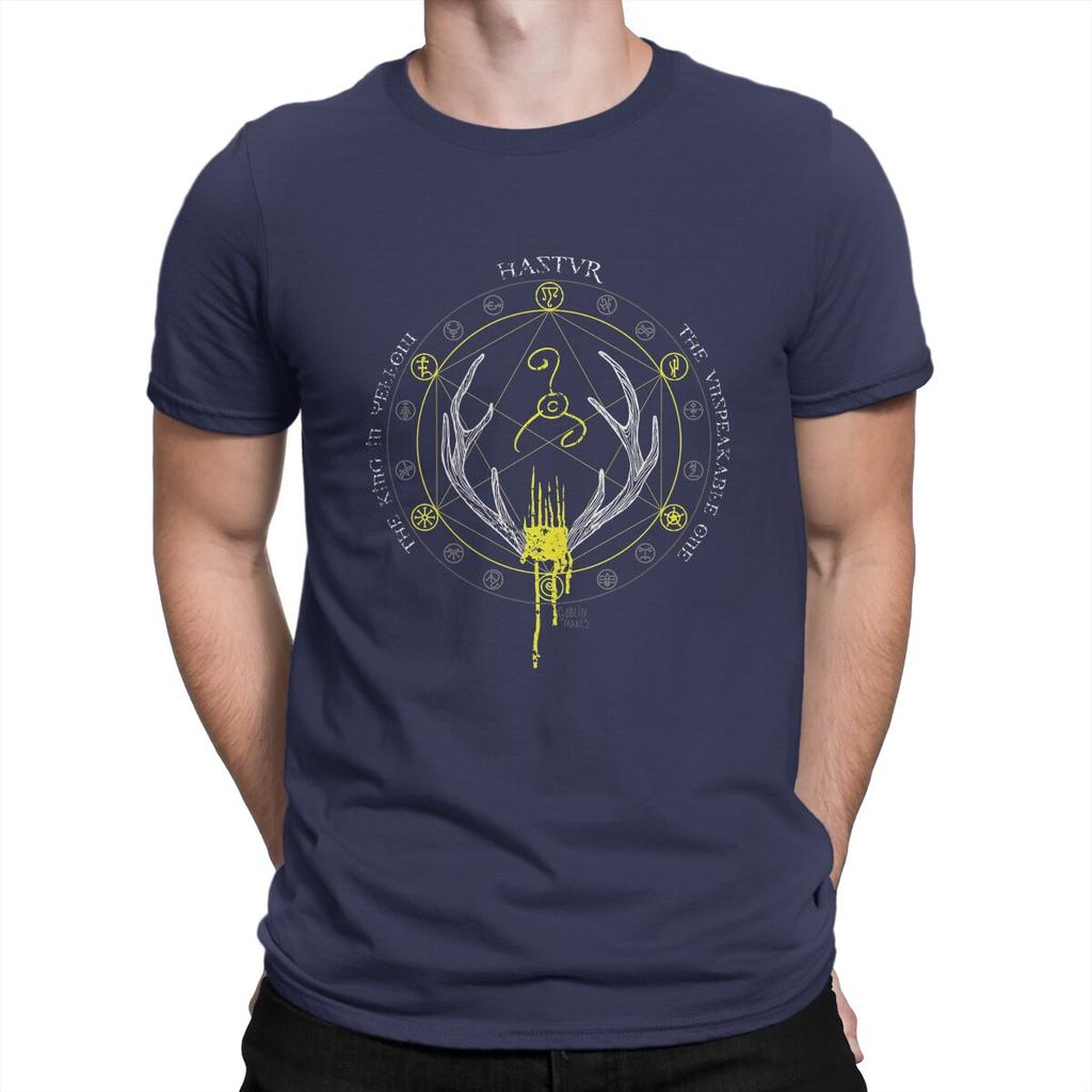Mens Hastur Icon T Shirt Howard Phillips Lovecraft Hastur Cotton Clothing Leisure Short Sleeve Crewneck Tees New TShirts