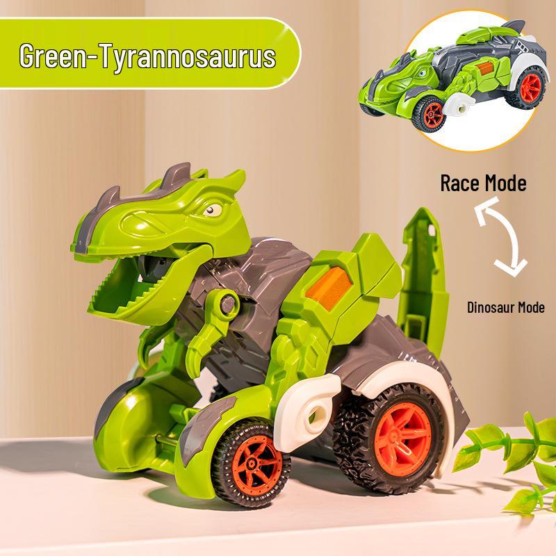 

Детская инерционная игрушечная машинка Тираннозавр Рекс - Трансформирующаяся инженерная машина-динозавр