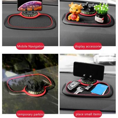 Multifunktionell bil Antisladdmatta Biltelefonhållare Halkfri Sticky Anti Slide Dash Telefonfäste Silikon Dashboard Bil Pad Matta