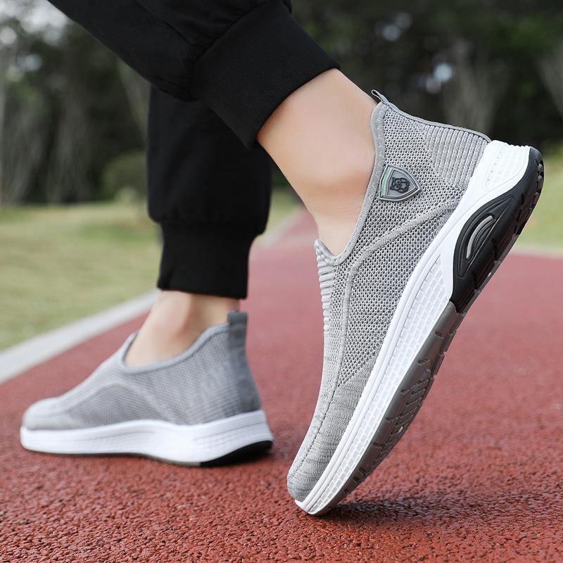 Sleeve men's shoes summer new breathable fly-woven running shoes shallow mouth casual fashion sports shoes men