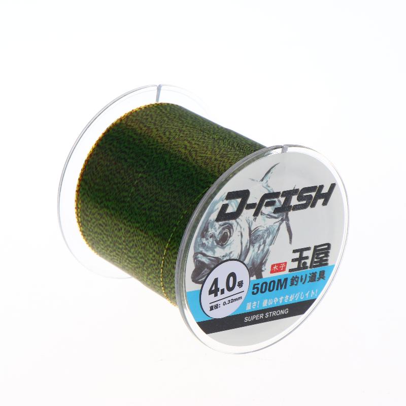 500M 3D Spotted Invisible Fishing Line Color Changing Monofilament Fishing Line Speckle Fluorocarbon Coated Carp Fishing Pesca