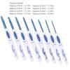 Crochet Hooks 8 Pcs Soft NonSlip Good Grip Knitting Needles Set with   for Weaving Home Use(Blue and White Porcelain Pack of 8 )